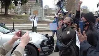 Park Cannon solidarity protest outside Georgia State Capitol, Atlanta, GA