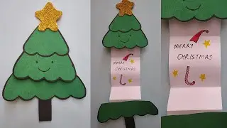 Christmas Card Gift ideas 2020| Handmade Christmas Tree Card for Christmas Day | Easy Greeting Cards