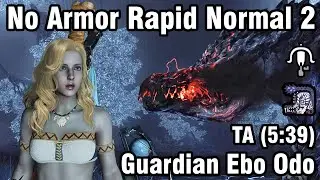 [MH Wilds] Rapidfire Normal 2 No Armor (HR8) vs Guardian Ebony Odogaron. TA? ( 5:39 )