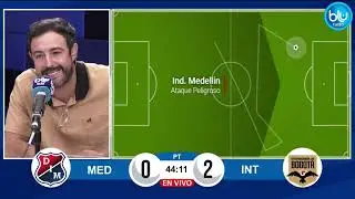 &iexcl;DOBLETE DE MONCADA! Tras un remate de Dereck, el Internacional de Bogot&aacute; domina 2-0 al DIM