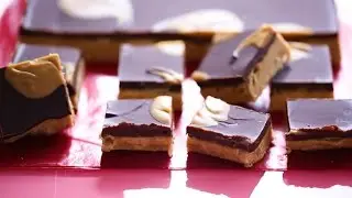 No-Bake Chocolate Peanut Butter Bars- Everyday Food with Sarah Carey