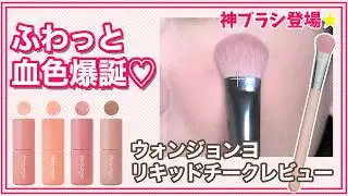【ウォンジョンヨ Wonjungyo】超優秀リキッドチーク＆メイクテクUPのチークブラシ