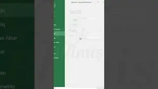 #Excel Yazdırılacak Alanı Belirlemek