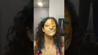 #lisafrank #facepainting #colorful #cheetah #roar