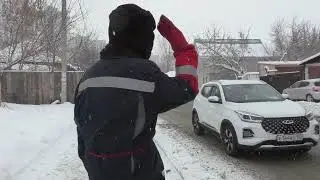 Воскресенье,  снег,  машины, ,благословения.   14 .12. 2025
