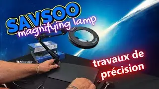 SAVSOO Magnifying Glass Light, sp&eacute;ciale travaux de pr&eacute;cision 
