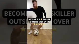 Become a 5 star skiller: Outside step over #short #shorts #reels #football #soccer #futbol #fotbal