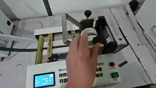 Automatic Cloth Tape Cutting Machine LCD screen Hot and Cold Knife Tube Zipper Heat Shrink Cutter