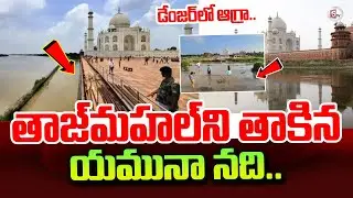 Taj Mahal : Rising Yamuna Flood Water Reaches Taj Mahal