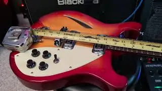 Measuring the Scale Length - IYV IRK-300 Rickenbacker guitar copy
