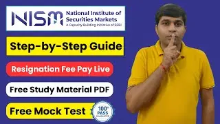 NISM Registration: Procedure for NISM Exam Registration Step by Step | nism certification