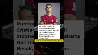 Ronaldo's arrival in indonesia #ronaldo #indonesia #labuanbajo #cr7 #ronaldofans #foryou #fyp