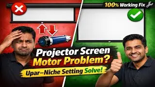 Projector Screen Limit Setting Kaise Kare | Tubular Motor | projector kam Kaise karta hai