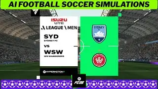 SYDNEY FC vs WESTERN SYDNEY WANDERERS FC ⚽ A-League Men 2025/26 Matchday 15 🟩 FC 26 Simulation