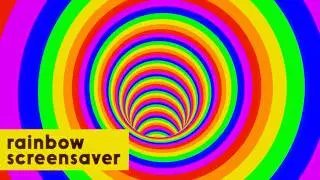 Rainbow Tunnel | Background Video Loop [1 Hour, 4K]