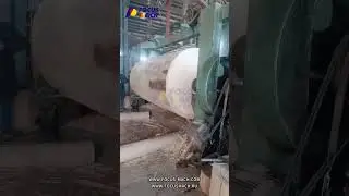 8Feet Spindle Veneer Peeling Machine #machine #wood #veneer #plywood #plywoodmachine