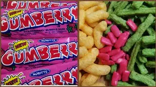 Filling platter with gumberry& crunchy curls ASMR #bubblegum#satisfying