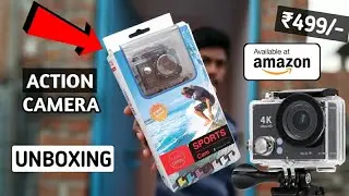 4K Action Camera Unboxing || Cheapest price Action Camera🔥🔥 || by TechSameer