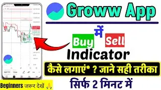 Buy Sell Indicator In Groww |Best Indicator For Intraday Trading IN Groww App | Supertrend Indicator