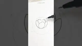 How To Draw A Peony FAST #shorts