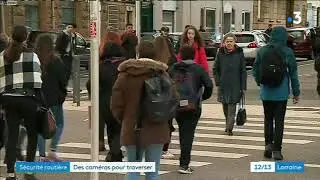 Un passage piéton doté de caméras à capteurs thermiques
