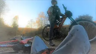 INSANE high powered downhill ebikes RIPPING round woods [BIG CRASHES]