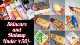 Top Skincare & Makeup Under ₹50 | Budget Beauty Finds for Glowing Skin | vlogger divya