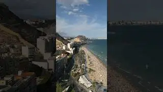 Alicante&rsquo;s coastline captured in motion 🇪🇸 #spain #explorespain #drone #alicante #coast #beach