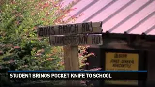 Student brings pocket knife to school