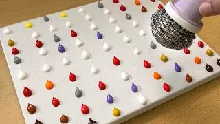 Iron Scrubber Painting / How to Paint a Forest / Easy Creative Art