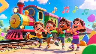 The Shape Train Song for Kids | Learn Shapes & Colors Nursery Rhymes 🚂🔺🎶