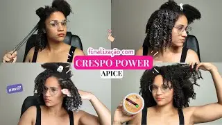 CRESPO POWER APICE | FINALIZAÇÃO EM CABELO CRESPO ~  GOSTEI?