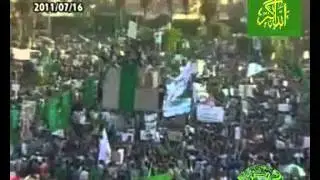 كلمة قائد التورة للجماهير المحتشدة فى مدينة الزاوية