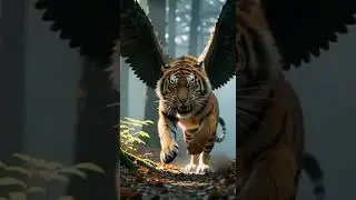 Giant Tiger With Wings 😮 #giant #tiger #wings #jungle #magical #animal #shorts #foryou #fyp #viral