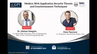 GPI-BAU Talk Series: Modern Web Application Security Threats and Countermeasure Techniques