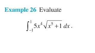 class 12 maths chapter 7 Example 26 Evaluate integral limit -1 to 1 5x^4 &radic;(x^5 +1) dx