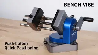 Push-Button Quick Positioning Bench Vise by Cosmos Industrial