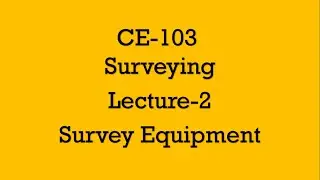 Survey Equipment CE103 C2W1