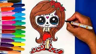 COMO DIBUJAR UNA CATRINA MEXICANA (DISFRAZ DE DIA DE MUERT0S)