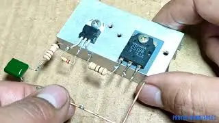 Amplificador Solo Usando 2 Transistores c5198 y el tip41c