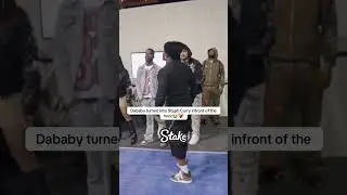 Dababy turned into Steph Curry infront of the huzz😭❤️&zwj;🩹#ddg #dababy #pontiacmadeddg