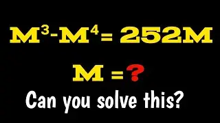 m³ – m⁴ – 252m = 0 | Factorisation Trick | 1 Step में समझो! #mathstricks 