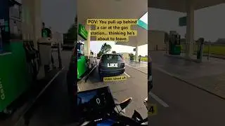 All I Wanted Was Gas&hellip; Not Front Row Drama 😂⛽️ #shorts #bikelife #kwatshmoto