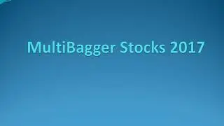 MultiBagger Stocks 2017 Indian Hume !!!