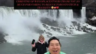 Christine @WeGoPlacesTours Our Niagara Falls Tour Guide Plus GO Train & GO Bus Ride to Niagara.