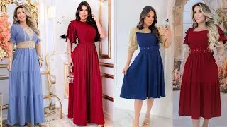 VESTIDOS LINDOS E ELEGANTES MODA EVANGELICA  #modaevangélica #closetlucianaribeiro 