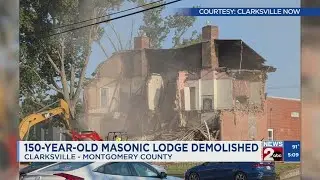 150-year-old Gill-Masonic Lodge demolished in Clarksville