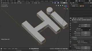 How to combine Text with Objects in Blender