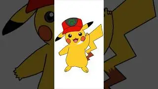 Drawing pikachu using python Turtle 🪄