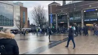 LEICESTER CITY FANS TAKING LIBERTIES AT COVENTRY CITY WALKING WHERE THEY WANT UNTOUCHED👊🏻2026